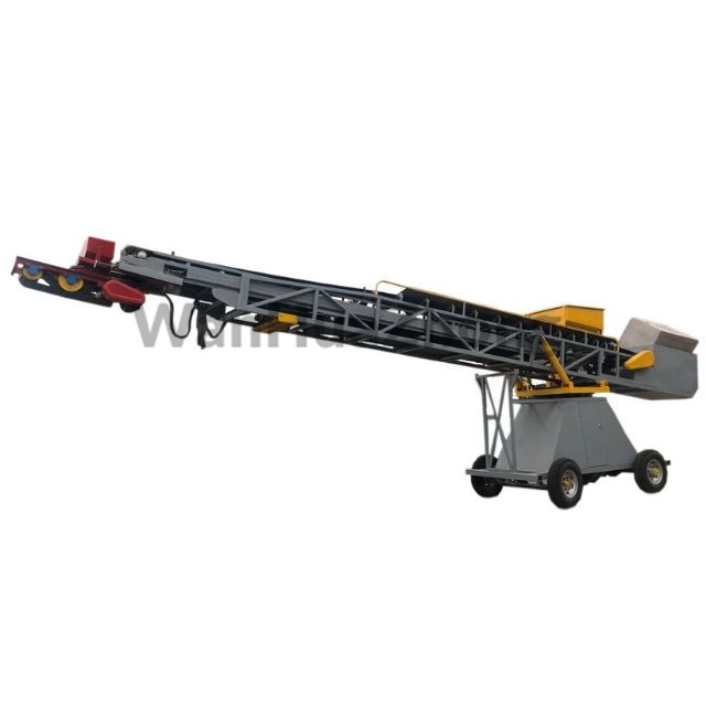 Steering telescopic loading belt conveyor