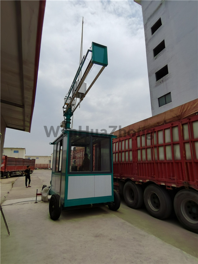 picture of mobile grain truck probe in the Alcohol plant
