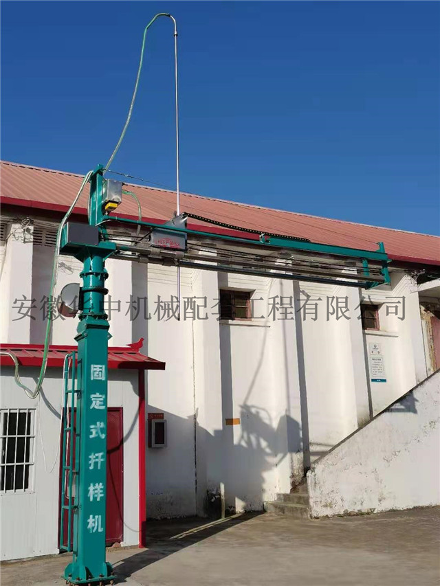 Fixed grain truck probe in the grain depot2