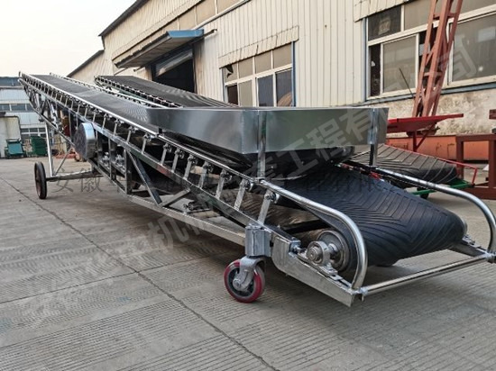 Stainless steel to high mobile belt conveyor - with watermark