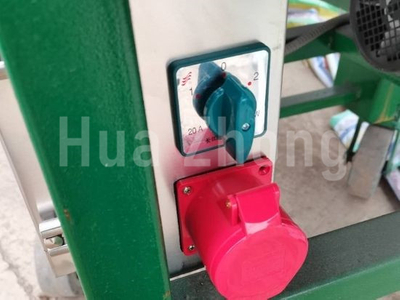 Industrial plug on the conveyor