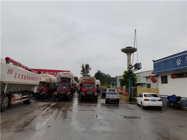 The condition of fixed grain truck probe in grain processing plant