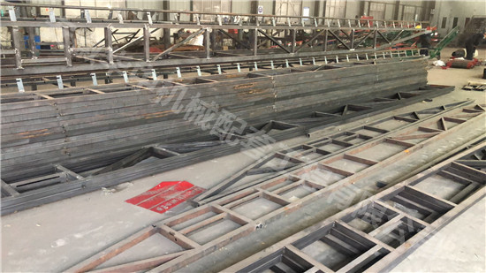 Frame of mobile belt conveyor