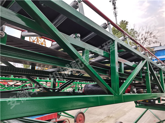 Telescopic frame mechanism of the telescopic belt conveyor