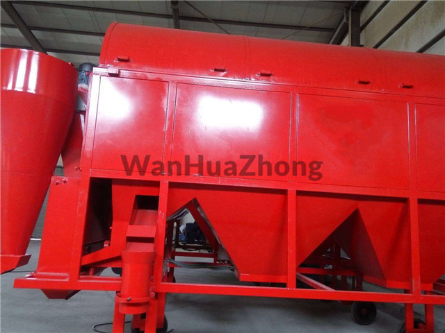 Mobile cylinder screen grain cleaner