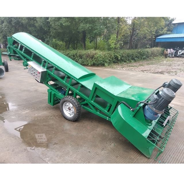  On site picture of mobile wing wheel grain scraper 