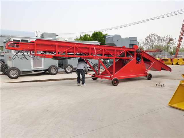 Customized mobile loading conveyor debugging