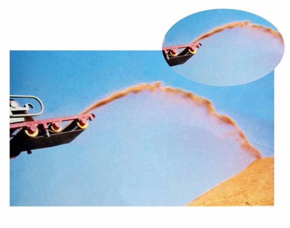 image of grain throwing machine