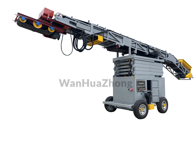 Mobile hydraulic telescopic lifting and filling belt conveyor