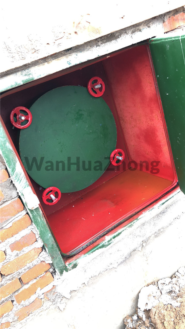 External circular vent (fixed on the wall and connected to the centrifugal fan)