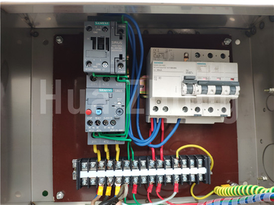 Distribution box with Siemens electrical accessories