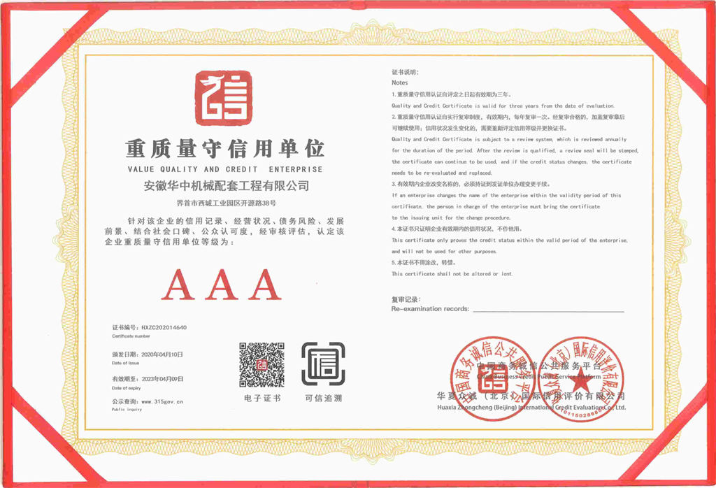 3A Quality Keeping Credit Unit