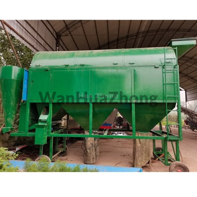 Mobile cylinder screen grain cleaner