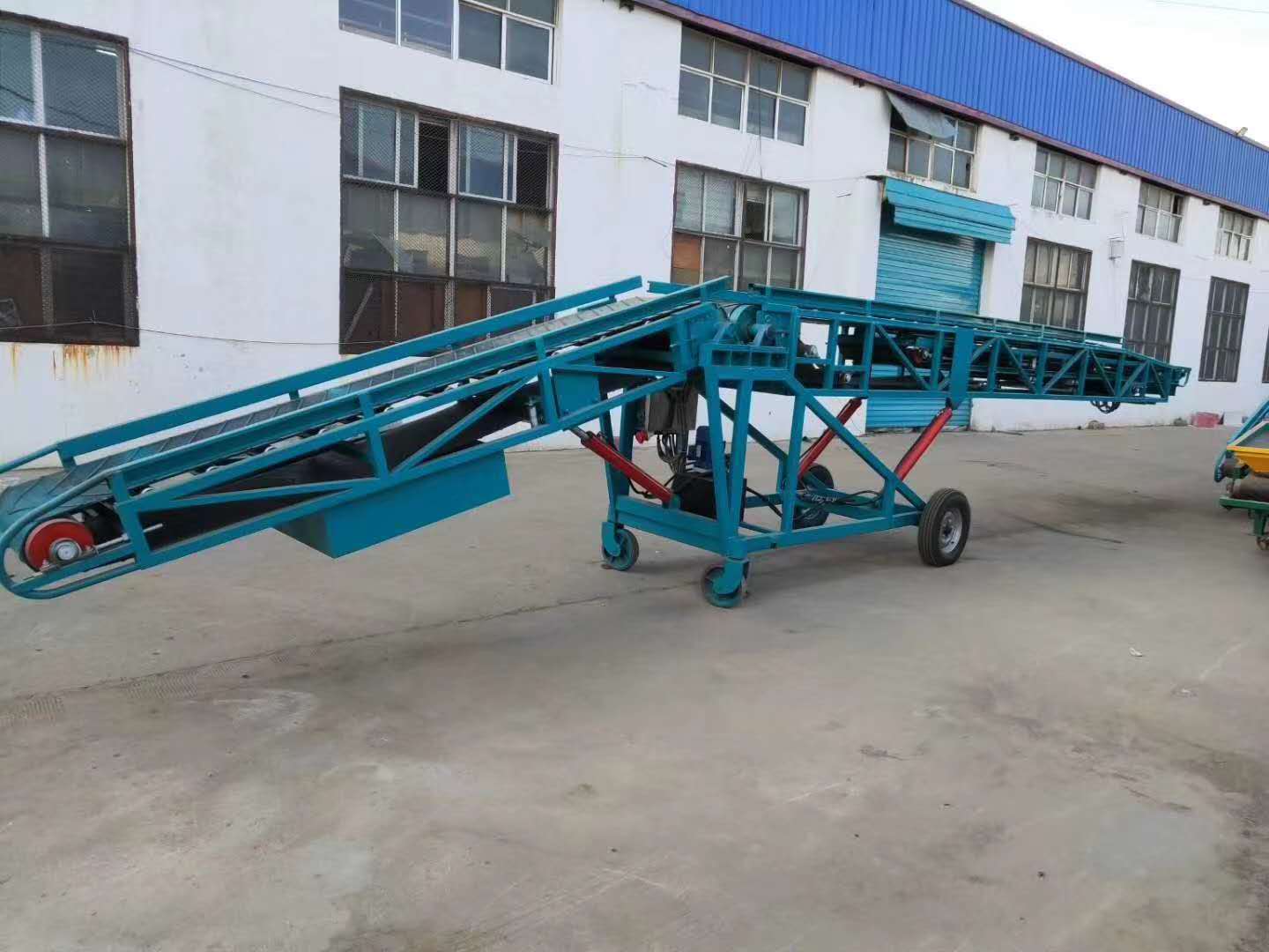 mobile double wing belt conveyor 