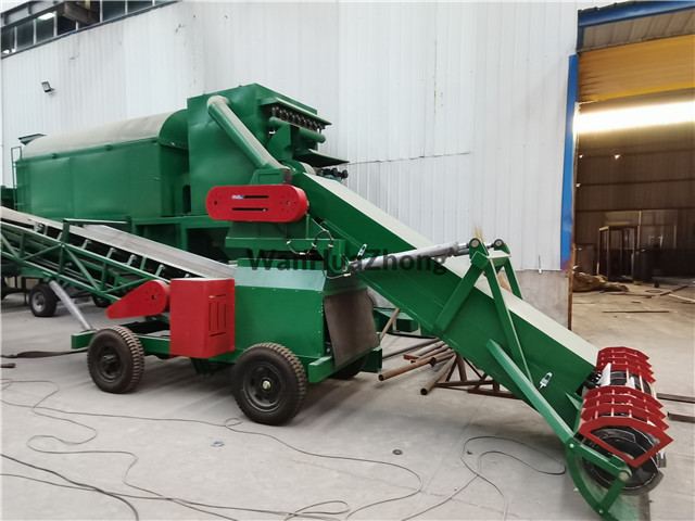 Multi-function steering grain unloader in the factory