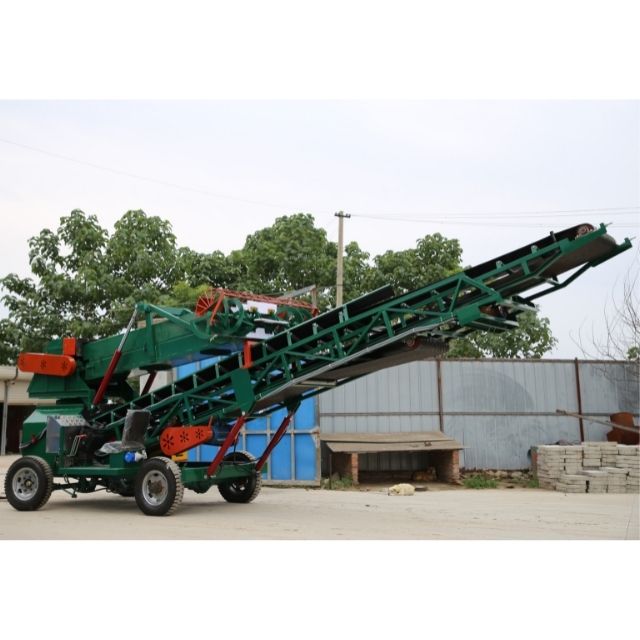 On site picture of multi-function steering grain unloader