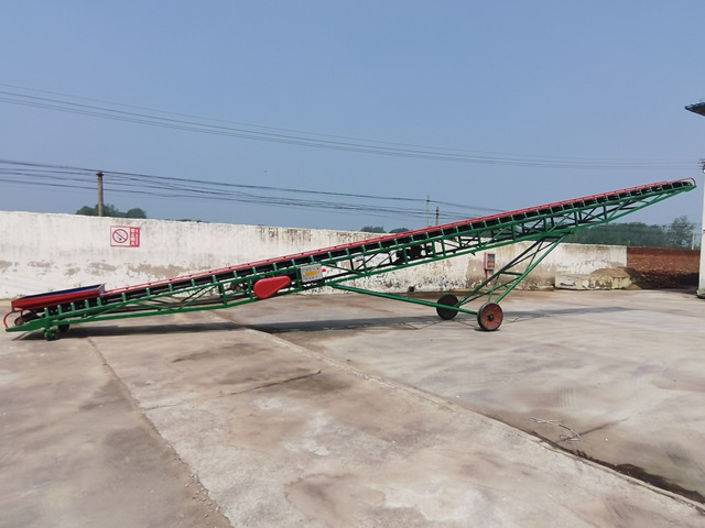 Mobile packaged and bulk grain belt conveyor for sale in granary