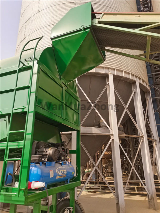 Environmental protection cylindrical grain cleaner in rice plant