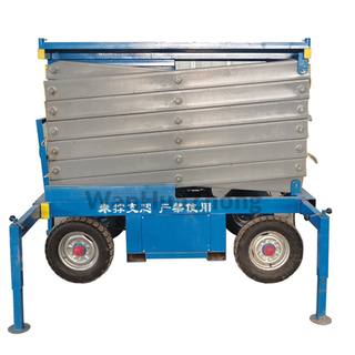 Mobile hydraulic scissor lift table 