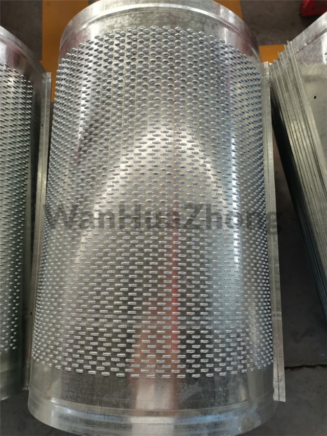 Branch air duct (fish scale hole)