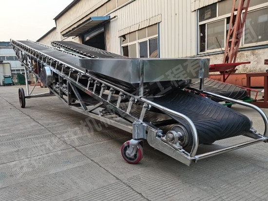 Stainless steel regular mobile belt conveyor