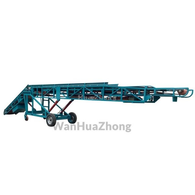 Mobile double wing belt conveyor 
