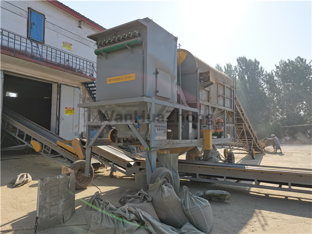 Customized type environmental protection cylindrical grain cleaner in grian depot