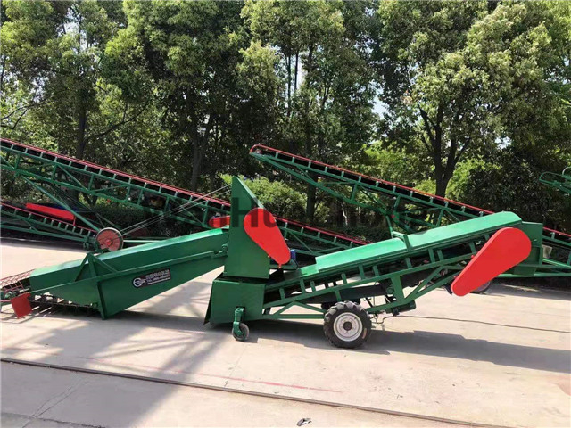 Mobile multi-function grain loading scraper