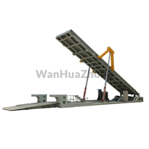 Mobile hydraulic truck unloader