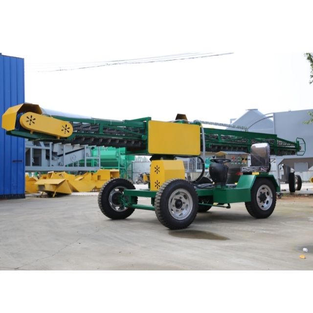 On site picture of mobile automobile bulk grain side unloader