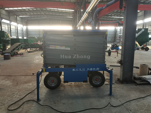 Mobile hydraulic scissor lift table 