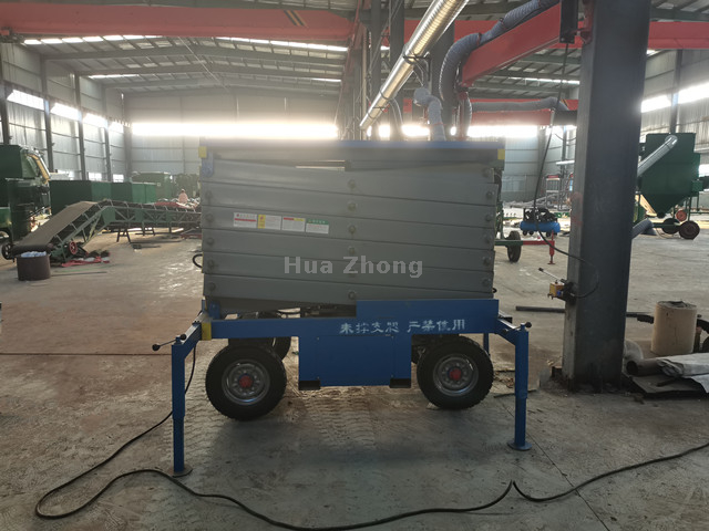Mobile hydraulic scissor lift table 
