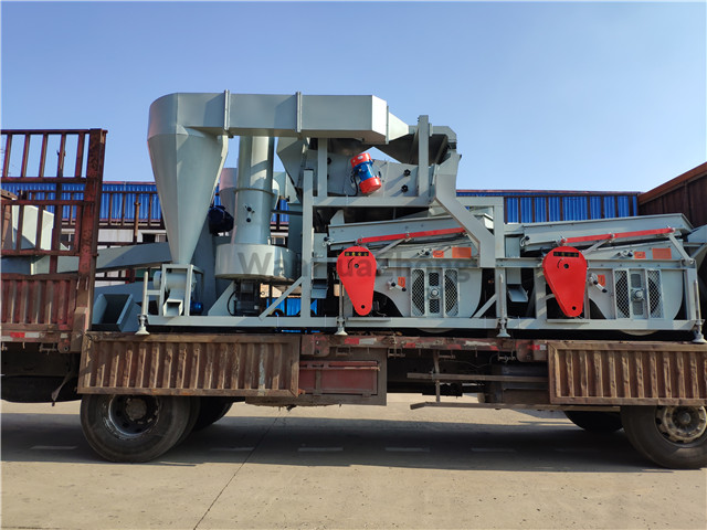 Air sieve specific gravity grain separator in transporting