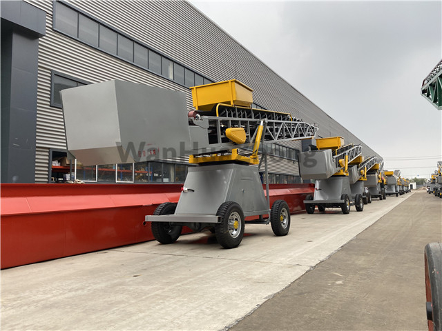 Steering telescopic loading belt conveyor