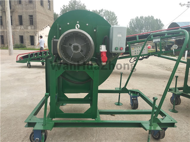 mobile centrifugal fan in grain depot