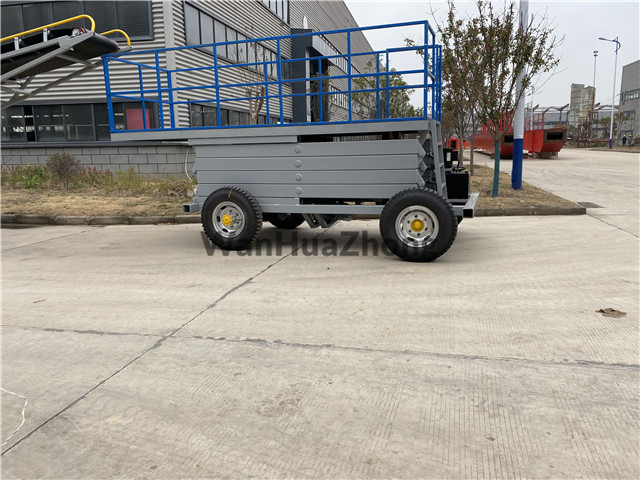  Telescopic mobile scissor lift table with different type of table surface1