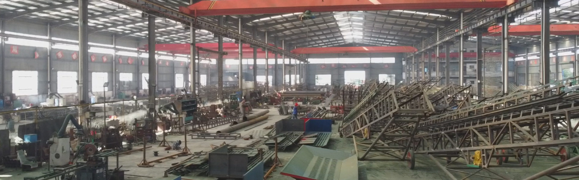 belt conveyor workshop of huazhong machinery