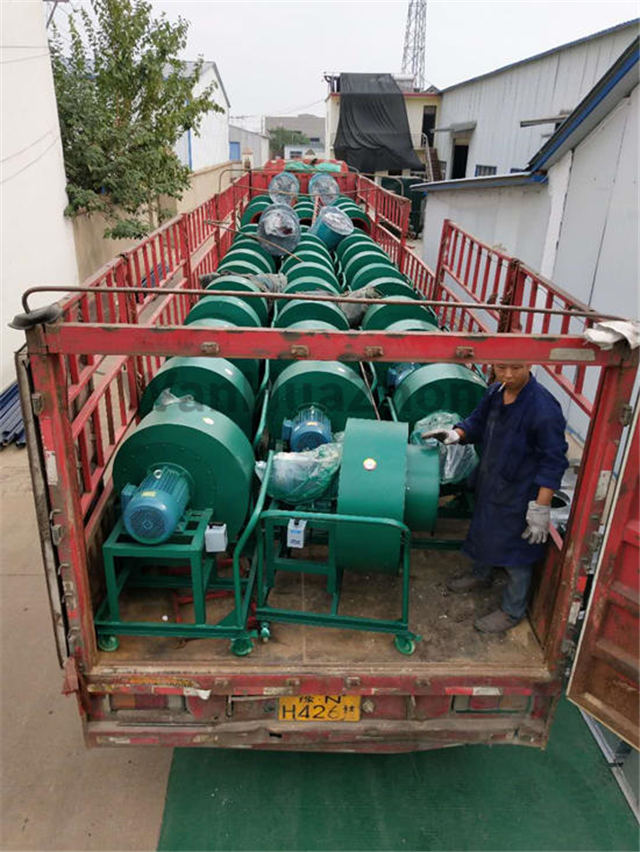 mobile centrifugal fan for transporting