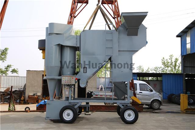 Air grain separator in the grain storage enterprise