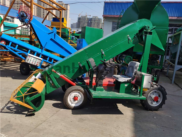 Mobile combined grain scraper