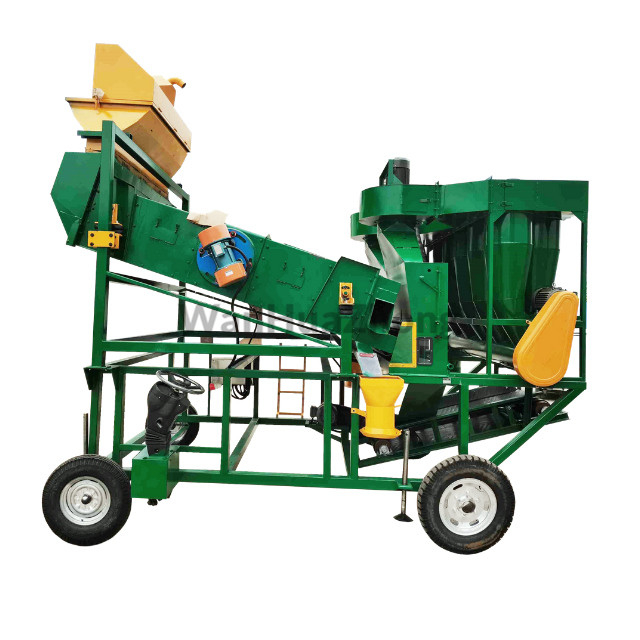 Mobile cleaning vibrating screen